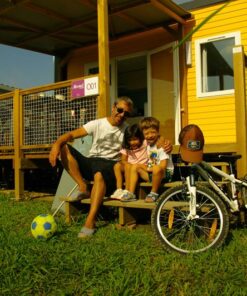 familia de ciclistas