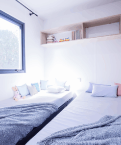 Logela bakarra Baigura 4 etxe mugikorrean, Bidarteko Oyam kanpinean