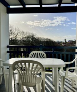 Biarritzen 4 pertsonentzako terraza duen apartamentua alokatzeko