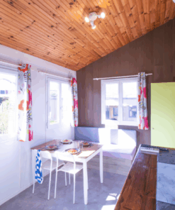 Chalet Iraty 3 Salón Cocina Camping Oyam Bidart