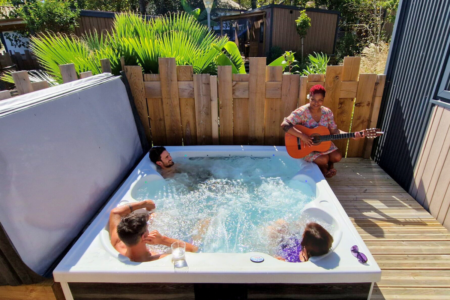 Mobile Home Luxe Avec Spa Camping Oyam à Bidart