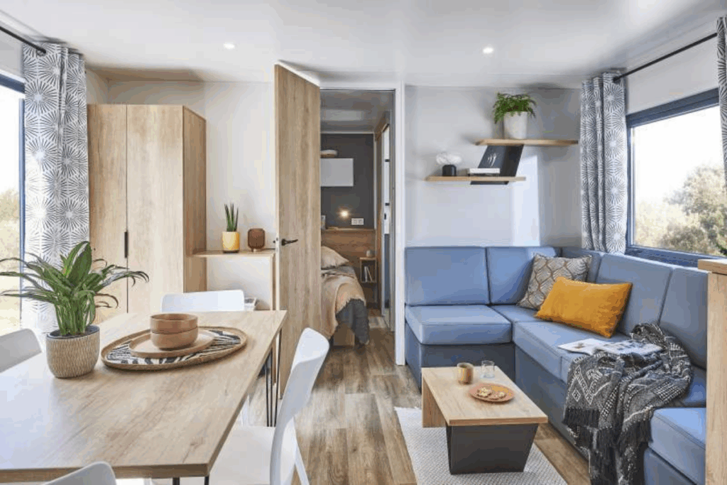 Mobil Home Premium Ispeguy Salle A Manger Camping Bidart