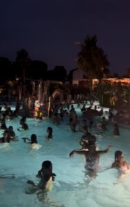 soirée piscine nocturne oyam