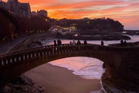 Camping Biarritz Bord De Mer Coucher De Soleil Sur Biarritz
